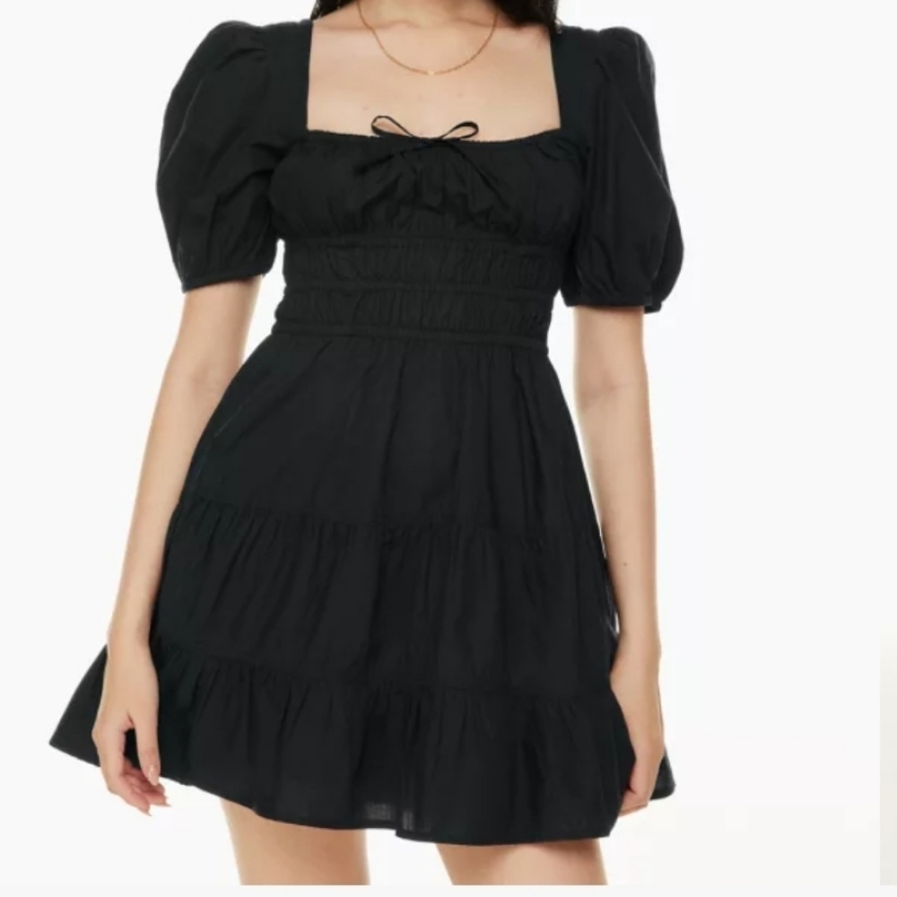 Women's size L black off the shoulders summer dress